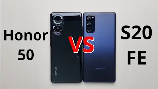 Honor 50 vs Samsung S20 FE SPEED Test