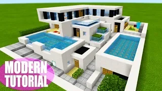 Minecraft Tutorial: How To Make A The Ultimate Modern House 2019 "2019 Modern House Tutorial"