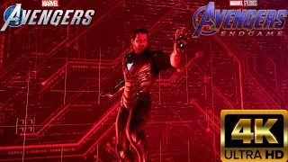Iron Man vs Red Room with Endgame Snap Outfit - Marvels Avengers Game