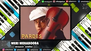 Meri Mehbooba (Pardesi) Piano Guitar Flute Violin Sax Trumpet