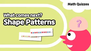 Patterns #1 | Find the next shape in pattern | Kindergarten, preschool math quiz