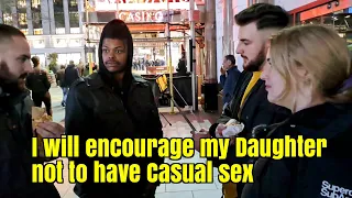 Leicester Square - Amy and Johnno talk to 2 Agnostic Brothers who were going Live on TikTok