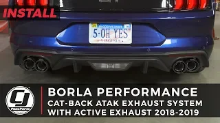 2018-2023 Mustang Install: Borla Stainless Steel Active ATAK Cat-Back Exhaust System