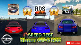 NISSAN GT-R R35 OMG 😱😱 SPEED TEST IN || EXTREME CAR DRIVING SIMULATOR || RDS || CPM