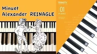 Minuet in C (op.1, no.10) by A. Reinagle: ABRSM Grade 1 Piano (2023 & 2024) - A3