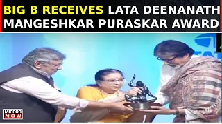 Amitabh Bachchan Receives Lata Deenanath Mangeshkar Puraskar Award, Says 'Feel Fortunate' | Top News