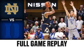 Notre Dame vs. Duke State Full Game Replay | 2022-23 ACC Men’s Basketball