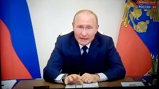 Путин: Ограничения поэтапно снимаются. Выступление 11 мая