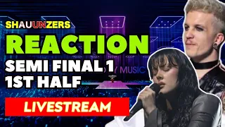 LIVE REACTION SEMI FINAL 1 (first half) | Eurovision Song Contest 2024 | SHAUUNZERS