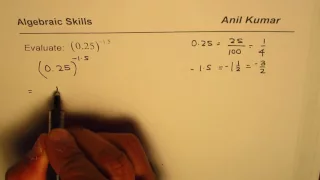 Evaluate Decimal Exponent of Decimal Number