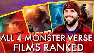 All 4 MonsterVerse Movies RANKED! (w/ Godzilla vs. Kong)