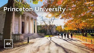 Princeton University Walking Tour in the Fall [4K]