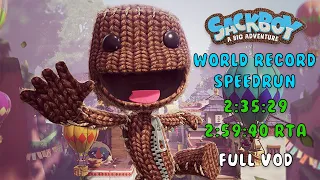 [OLD WR] Sackboy: A Big Adventure - Any % Speedrun in 2:35:29 Without Loads (2:59:40 RTA)