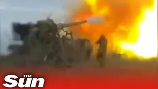 Ukrainian artillery brigade pummel Russian targets with howitzers