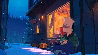 Snowy Smoking - Lofi hip hop mix ~ Stress Relief / Relaxing Music / Winter Vibes