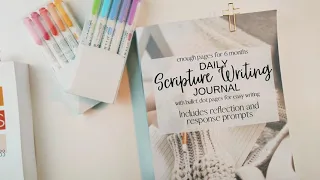 SCRIPTURE WRITING- MORNING ROUTINE