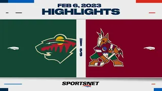 NHL Highlights | Wild vs. Coyotes - February 6, 2023