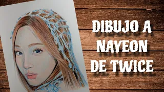 🩵 DIBUJO Y PINTO A NAYEON DE TWICE | How To Draw Kpop