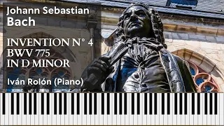 J. S. Bach, Invention N° 4 BWV 775 in D minor │ Piano Tutorial