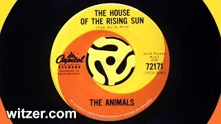 HOUSE OF THE RISING SUN - ANIMALS (1964) on Capitol Records (Canada) 45 RPM - Eric Burdon Hilton