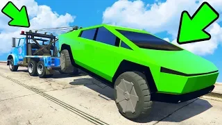 БИТВА ЭВАКУАТОРОВ В ГТА 5 ОНЛАЙН! УГНАЛ TESLA CYBERTRUCK В ГЕТТО GTA 5!