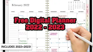 Free Digital Planner 2022 - 2023 | Goodnotes 5 | Ipad | - Download & How to use