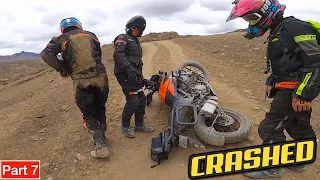 HIGH ALTITUDE BIKE CRASH AT DHAR LUNG WOO PASS & LANGZA | Rarely Visited Pass In KAZA SPITI VALLEY