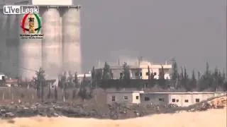 Syria Rebels Fire Recoilless Rifle At SAA Held Grain Silos