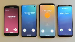 Samsung Galaxy S7 vs Galaxy S10 vs Galaxy S8+ vs Galaxy S9 incoming call