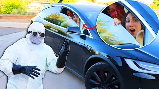 CHEM 5 TRAPPED US FOR 24 HOURS IN THE TESLA WHILE GETTING OUR YOUTUBE HACKED!