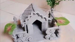 play with clay | clay house | how to make  clay house | clay video #clayhouse #clayvideos