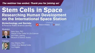 Biotechnology & Society: Stem Cells in Space