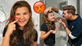 11 YR OLD GETS HER NOSE PIERCED PRANK ON DAD 😡 | Slyfox Family