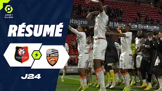 STADE RENNAIS FC - FC LORIENT (1 - 2) - Highlights - (SRFC - FCL) / 2023-2024