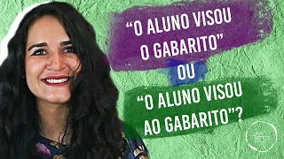 REGÊNCIA VERBAL: visar