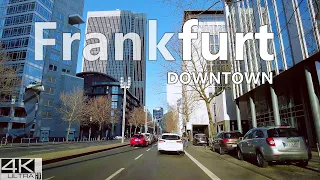 Frankfurt 4K Driving Downtown Germany 2022 | AllAround 4K 60fps Virtual Drive Tour