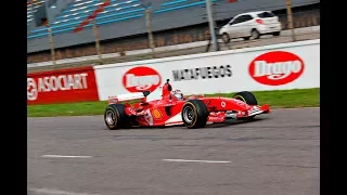 La Ferrari F2004 de Schumacher giró en el Autódromo