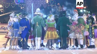 'Beauty and the Beast' on ice marks opening of the skating rink in Moscow's Red Square