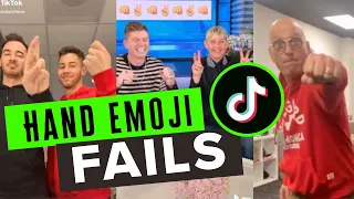 WHEN I POPPED OFF TIK TOK HAND EMOJI CHALLENGE 🖖 FAMOUS TIKTOKER FAILS