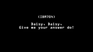Daisy Bell by Vocoder, IBM704 and VOCALOID4