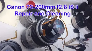 Canon 70-200mm f2.8 repair and cleaning