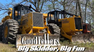 Shoving #dangerous Trees with Skidders!