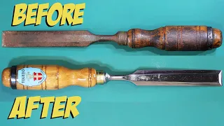 How To Restore and Sharpen a Rusty Vintage Chisel