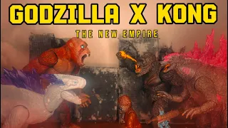 Godzilla x Kong The New Empire Final Battle STOP MOTION