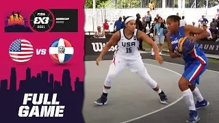 USA v Dominican Republic | QF Full Game | FIBA 3x3 AmeriCup 2021