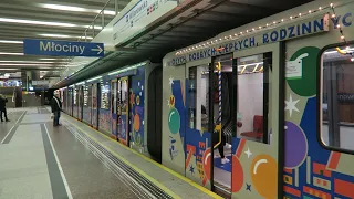 Warsaw (Poland) - Christmas Metro Ride 2022 (Siemens Inspiro #52) - M1 Kabaty - Wilanowska