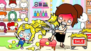 Bad Mom Sell My Golden Hair For Money | Toca Sad Story | Toca Boca Life World | Toca Animation