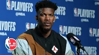 He hit a tough one - Jimmy Butler on Kawhi's series-winner vs Sixers  | 2019 NBA Playoffs