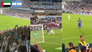 Argentina Fans Go Completely Crazy As Messi Scores Against UAE In Last Match Before The World Cup