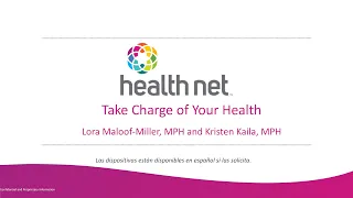 Take Charge of Your Health - California | Health Net